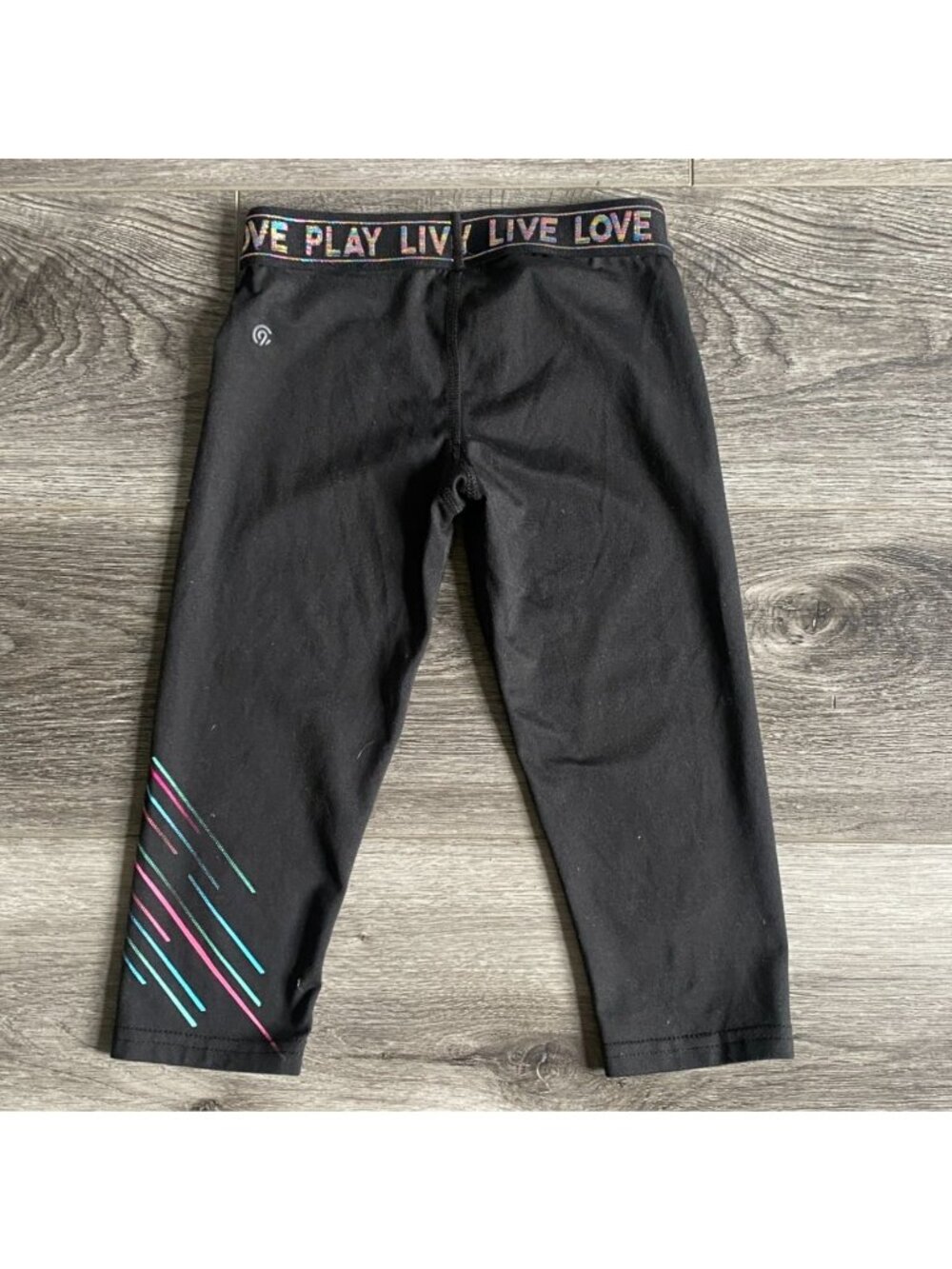 GUC C9 By Champion Girls Athletic Capri Leggings-Black-Size 6/6X - Picture 5 of 5